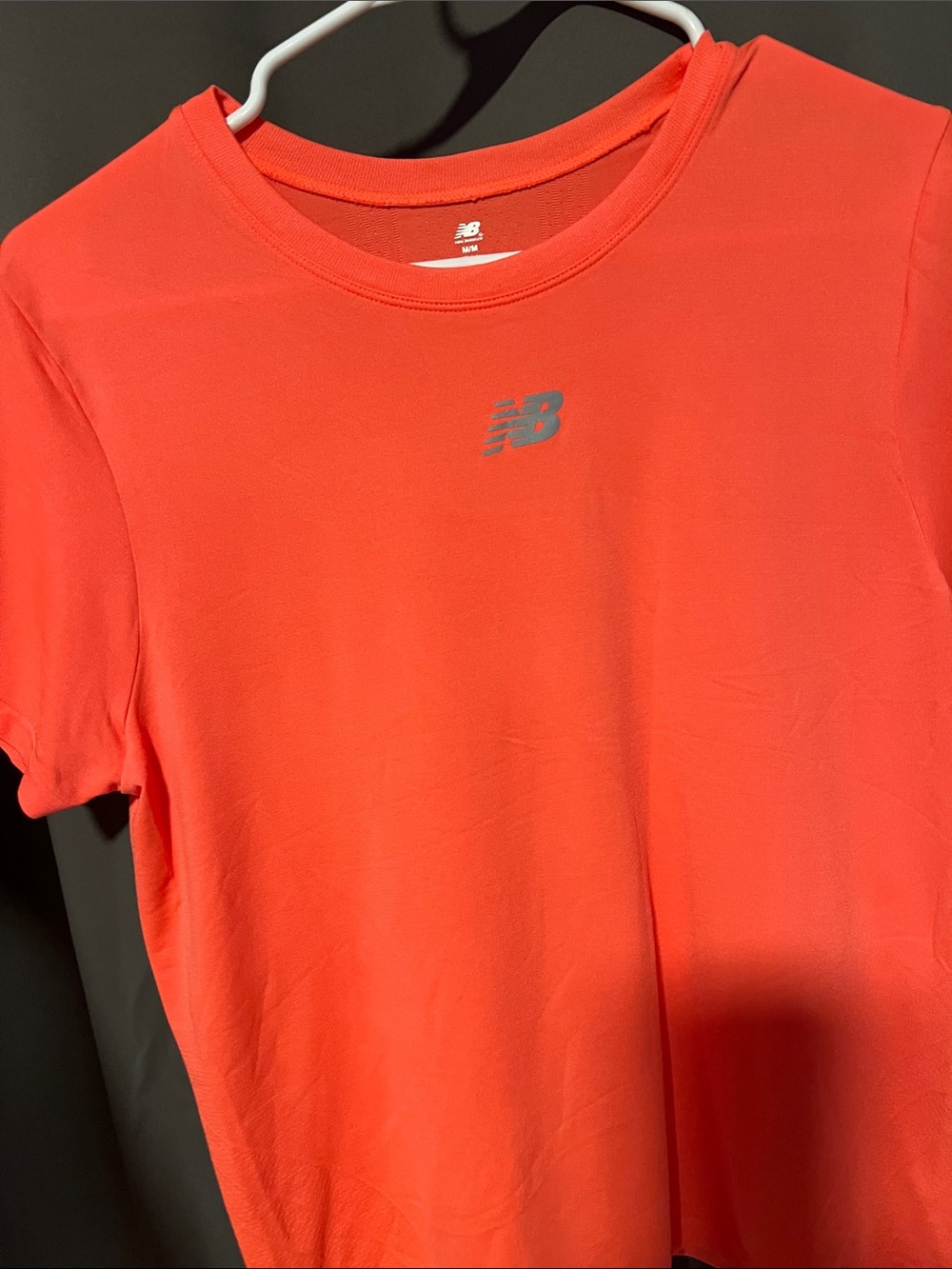 New Balance Women’s Orange / Salmon Short Sleeve Performance Tee View 3